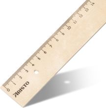 Aristo liniaal hout met metaalinleg (30cm) Aristo liniaal hout met metaalinleg (30cm)