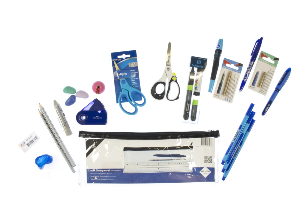 Compleet etui met pennen, potloden & meer Compleet etui met pennen, potloden & meer
