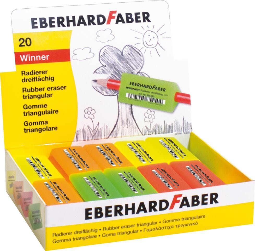 display eberhard faber driekantig gumdop 20st