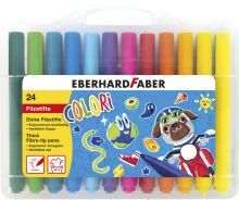 NIEUW! Eberhard Faber Jumbo viltstiften in koffer (24st)