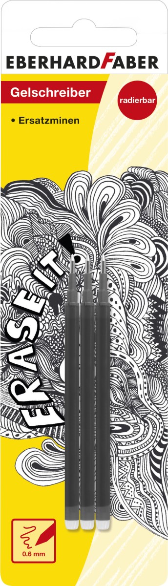 Eberhard Faber uitgumpen vulling zwart (3st)