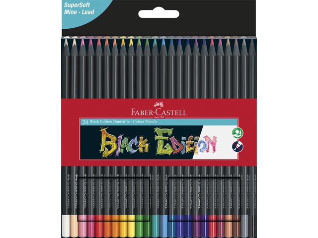 faber castell black edition kleurpotloden 24st