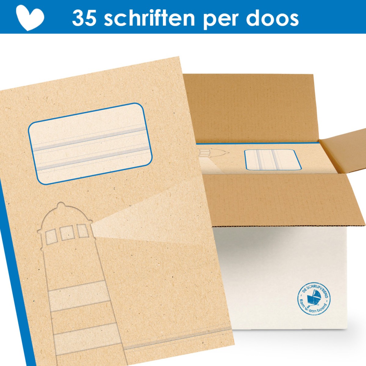 Nieuw! Projectschriften Schrijfvriend Blauw1 (35st)