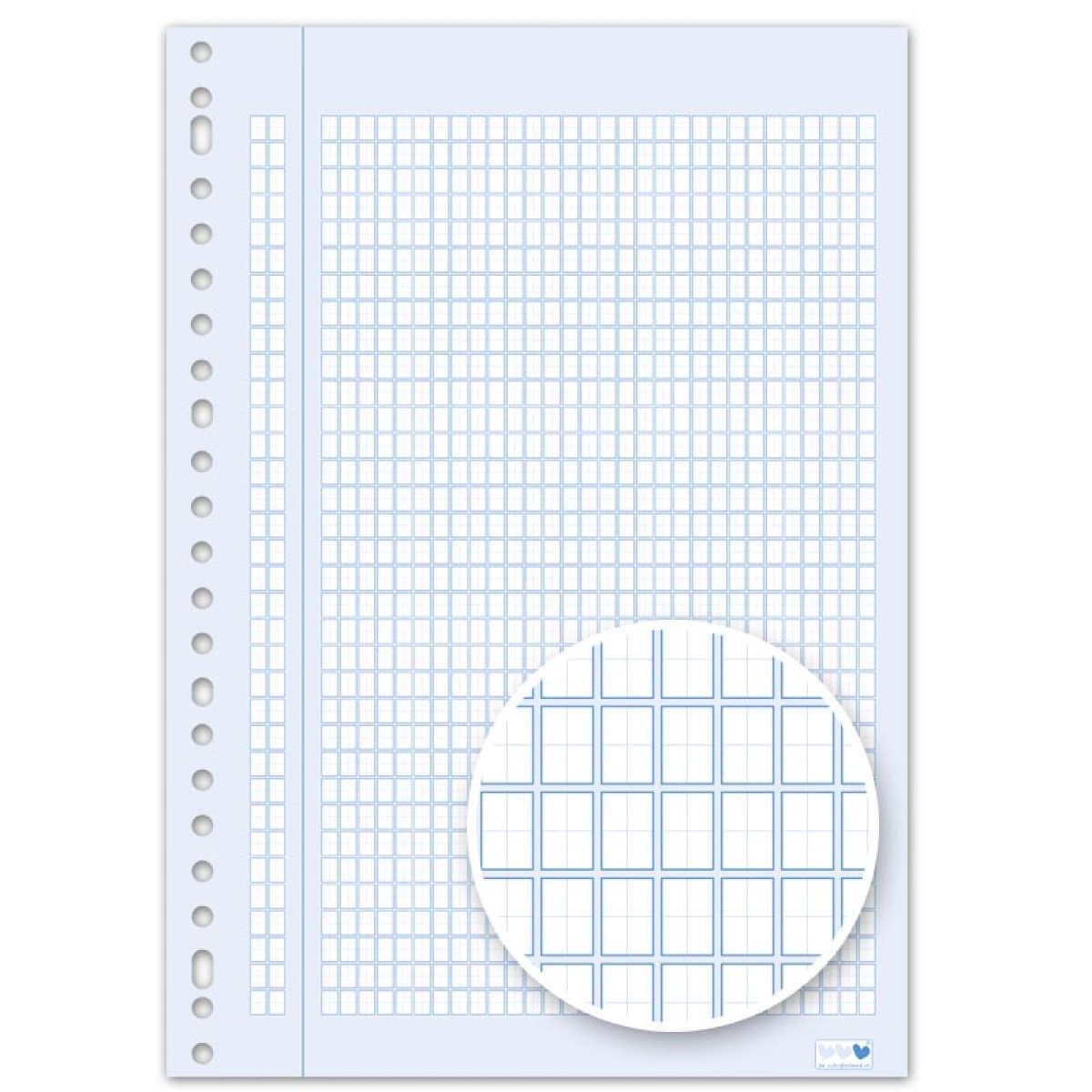 Ringbandpapier Rekenen Schrijfvriend Blauw