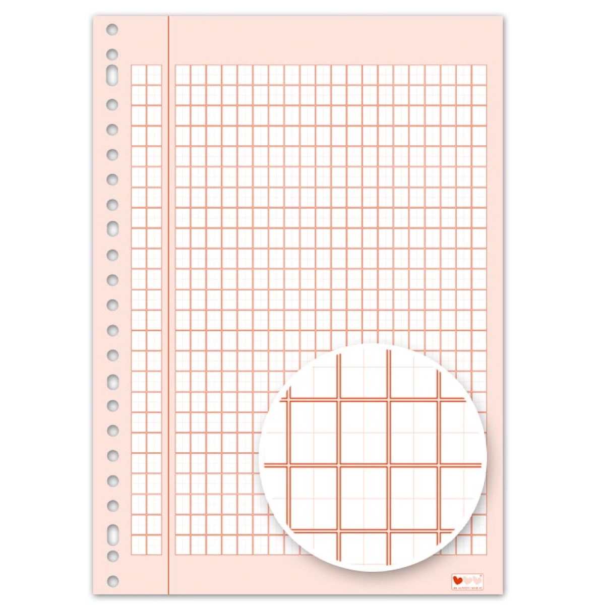Ringbandpapier Rekenen Schrijfvriend Rood