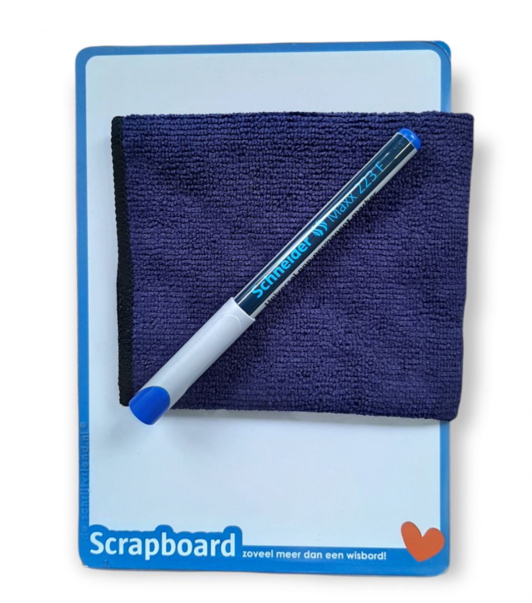 scrapboard a5 incl gratis wisdoekje en pen