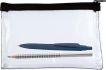 Transparant Etui 125x200mm zwarte rits